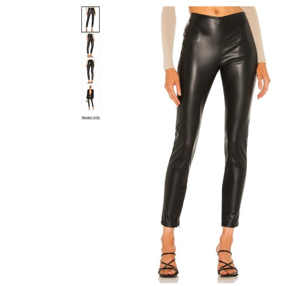 Velvet by Graham & Spencer - Berdine Faux Leather Legging - Picture 2 of 5